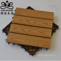 Teak yellow parquet wood floor